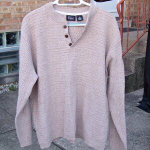 Haggar Men's Tan Sweater, Size L